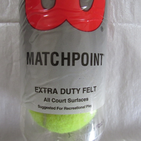 Wilson Games Wilson Extra Duty Felt All Court Tennis Ball 2 Cans